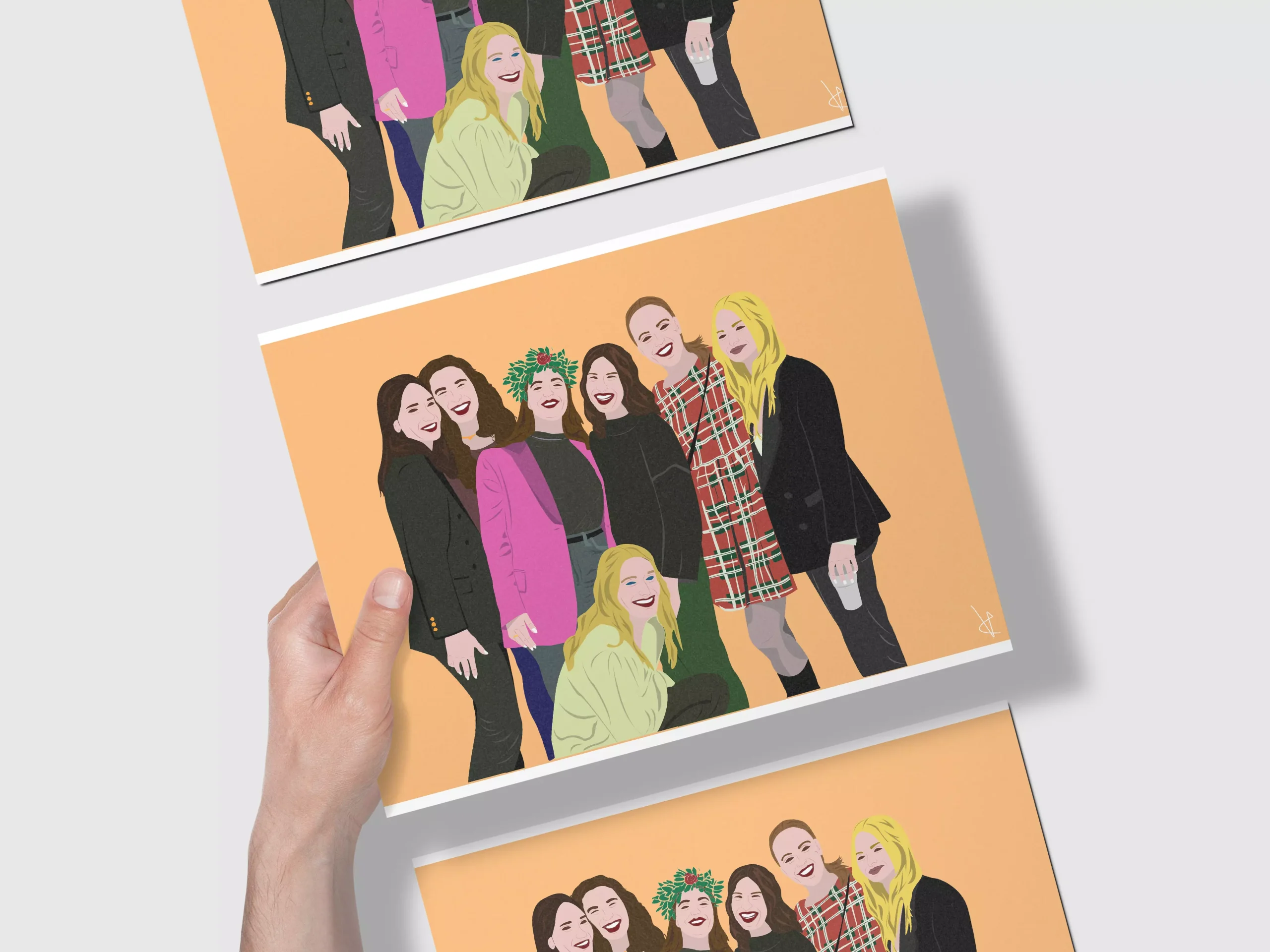 Grafichette - 7 ragazze che sorridono