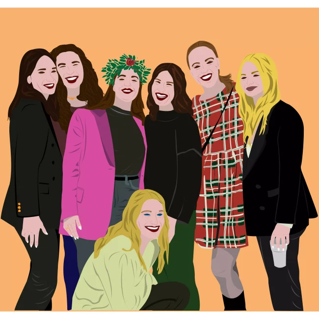 Grafichette - 7 ragazze che sorridono